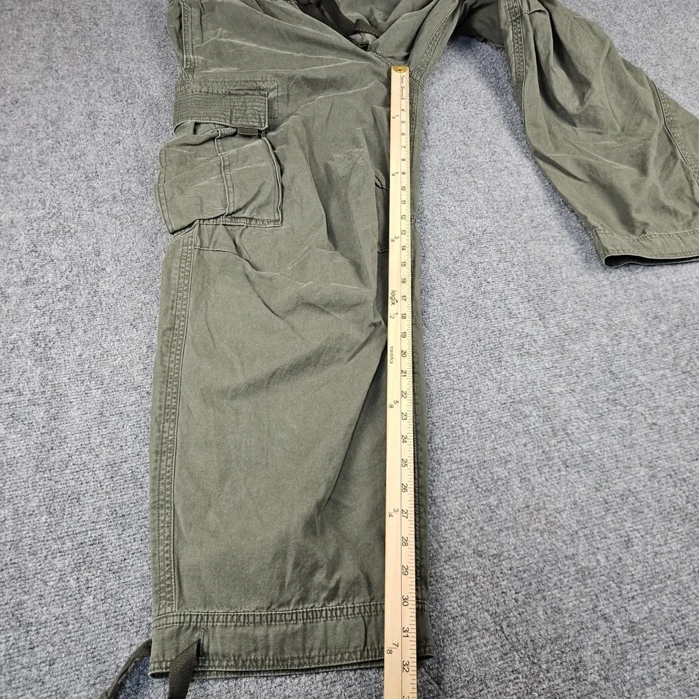 Abercrombie & Fitch Ultra Baggy Cargo Pants Mens Medium Olive Green 130P0496